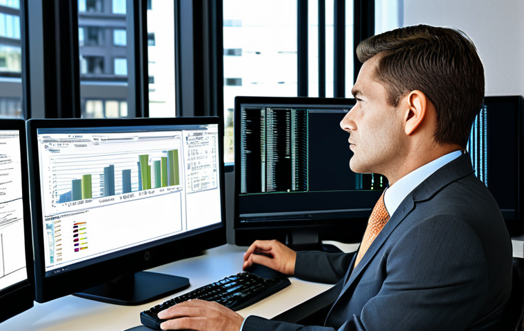 주택관리사 시험 후 등록 절차 - **Image Prompt:** A professional condominium administrator in a modern office setting, working on a ...