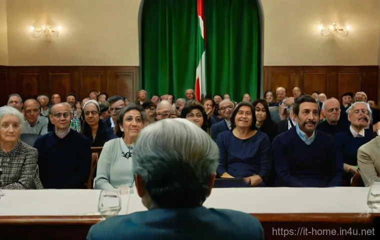 주택관리사와 관련된 현장 교육 - **Prompt:** A focused, mid-shot photograph of a skilled Italian condominium administrator, a man in ...