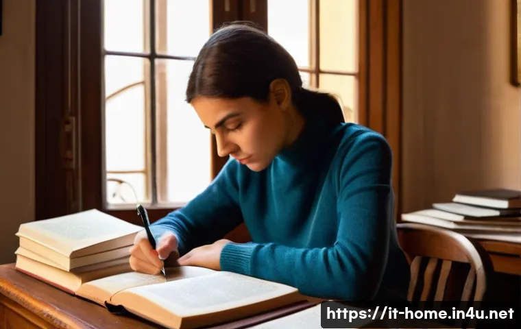 주택관리사 시험 자료 정리 방법 - **Prompt 1: Focused Study for the Administrator Exam**
    A realistic image of a determined Italian...