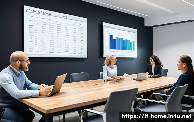 주택관리사와 관리단 간의 관계 - A modern condominium meeting room in Italy with diverse condominium owners actively participating in...